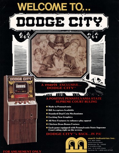 Dodge city arcade - arcade, flyer