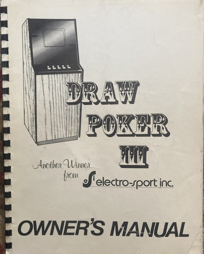 Manuale macchina video poker