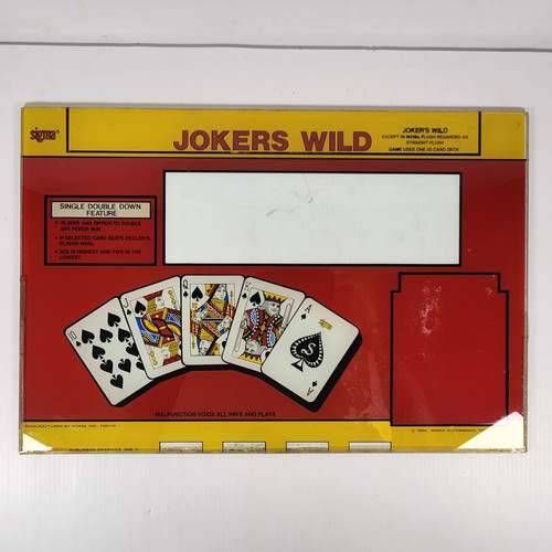 Sigma jokers wild - jokers, poker