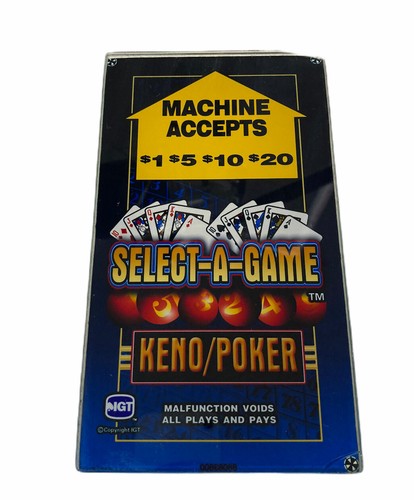 Vintage igt video poker keno - video,